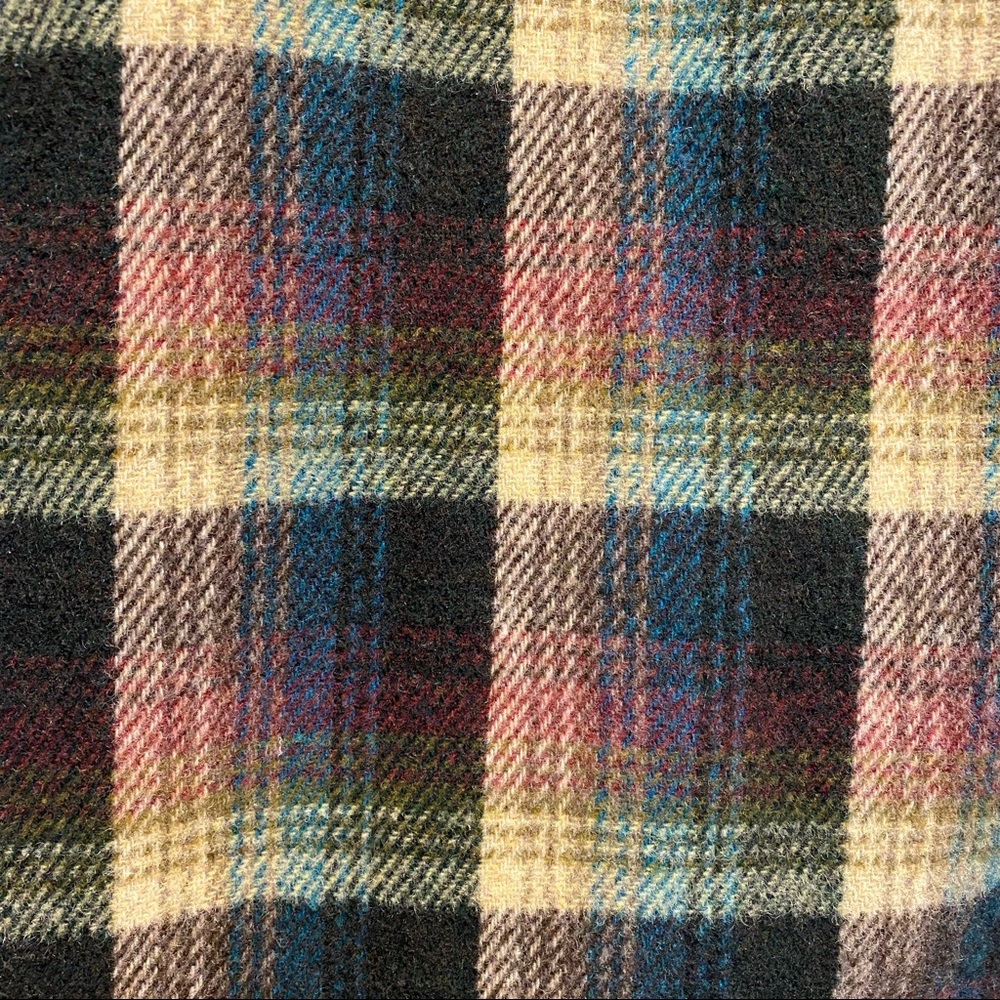 Cambridge Dry Goods Flannel Plaid Wool Blend Maxi Skirt Size 14 - Picture 6 of 10